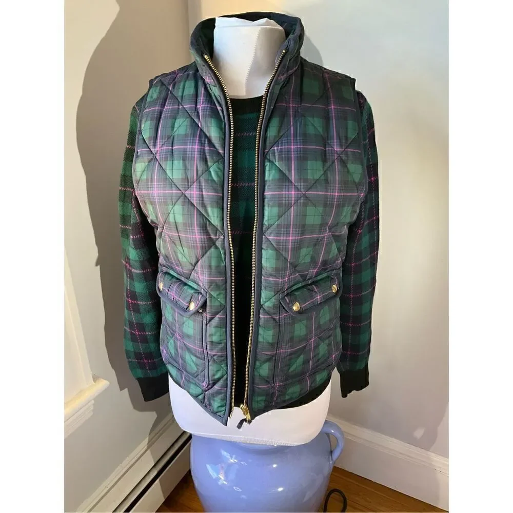 J Crew Factory Plaid Teddie Vest, Small. Heritage ralphlaurenchristmas preppy